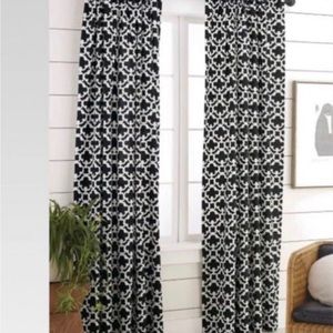 3 Panels Farrah Fretwork Curtains - Three Panels 54”W X 84”L from Target